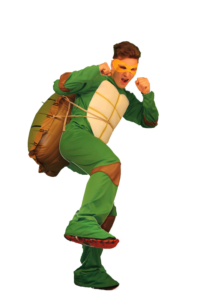 Tartaruga - Costumi per eventi, Pazzanimazione